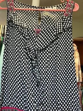 Cato Polka Dot Sleeveless Top Size L